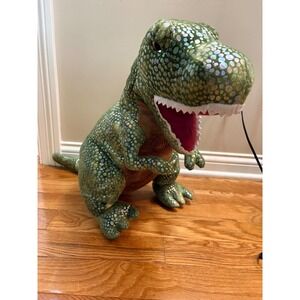 Walgreens Green Iridescent Holographic T-Rex Dinosaur Plush Large 32"‎ 640408